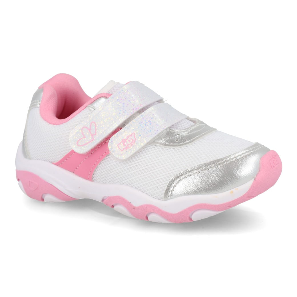 Kidy Tenis 007-1824-0756 Prata-Rosa Sint_4__